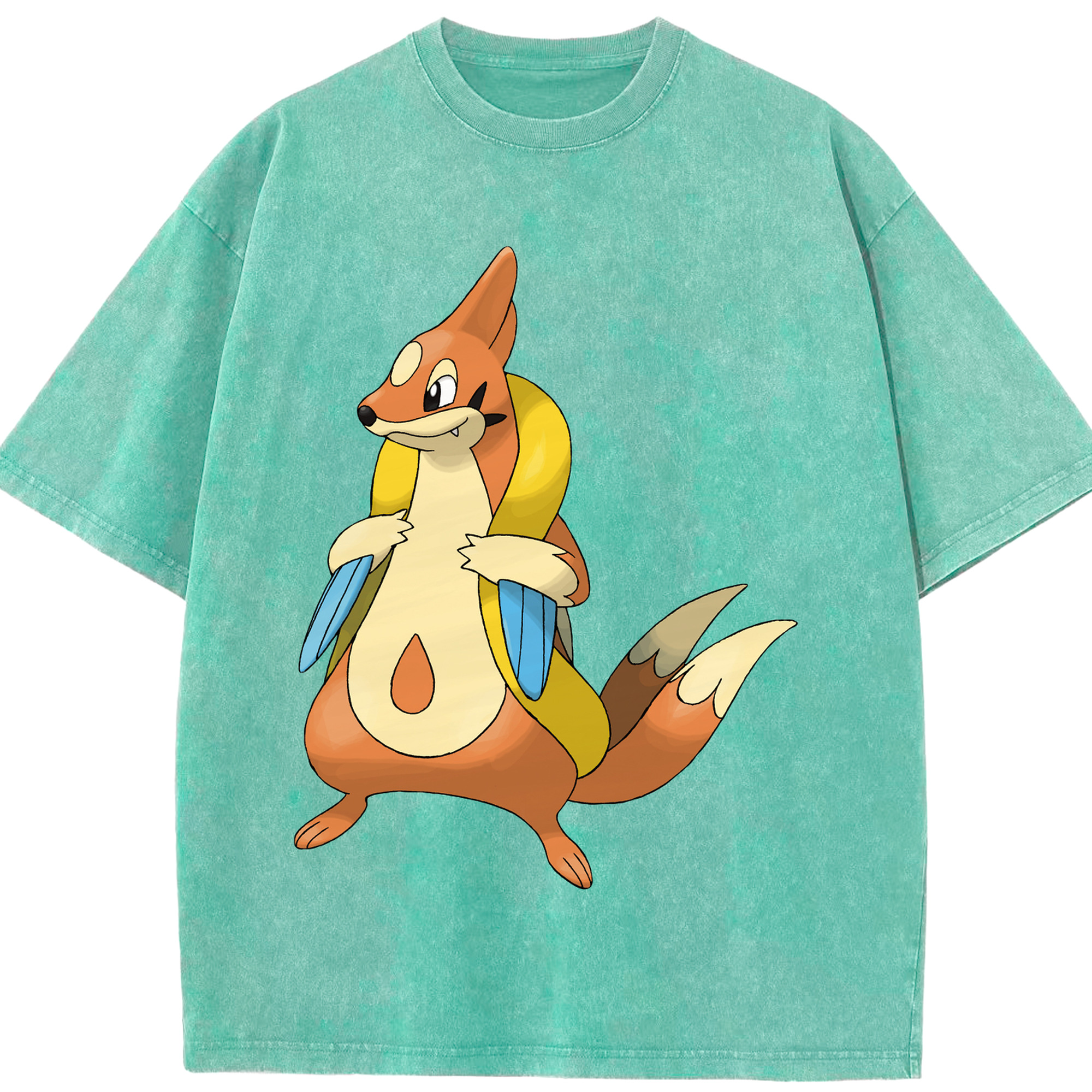 （画像用） ポケットモンスター Pokémon 綿100% ヴィンテージ風 半袖Tシャツ（フロントプリント）